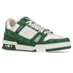 LOUIS VUITTON LV TRAINER MONOGRAM DENIM green - Image 2