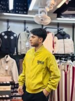Mustard yellow bomber jacket