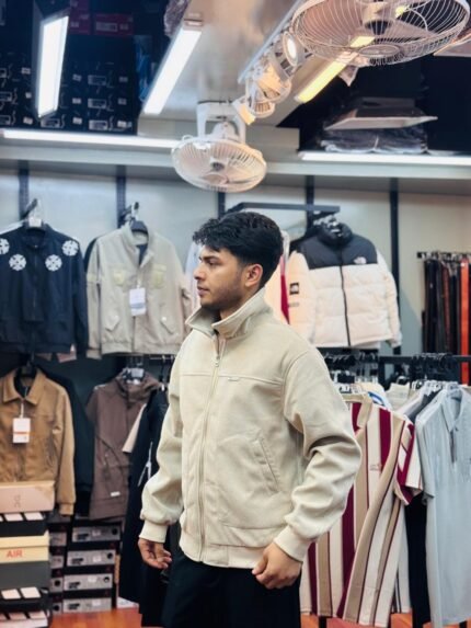 Cream harrington jacket