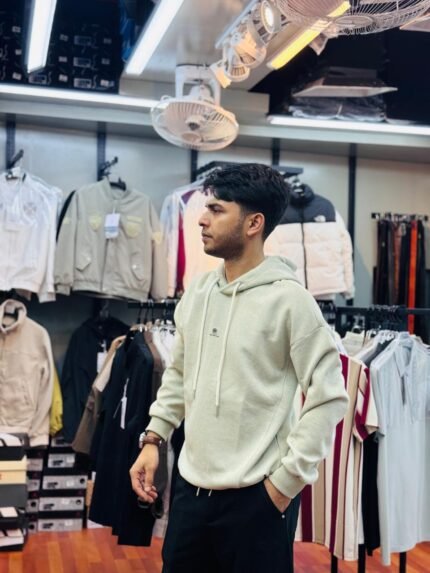 The Bear House Men's Pure Cotton Relaxed Hoodie